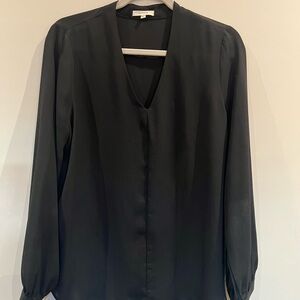 Nordstrom Pleione Elegant Black Long Sleeve Blouse